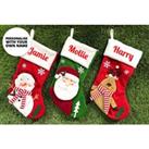 Personalised Christmas Stocking - Santa, Snowman & Reindeer!