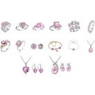 Precious Barbie Inspired Crystal Jewellery Sets - Pink