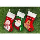 Christmas Stocking - Reindeer, Santa, Snowman