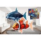 Kids Remote Control Flying Shark Fish Toy Balloon In 2 Colours - Orange