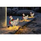 Twelve Days Of Christmas 3 French Hens Led Outdoor Christmas Lights