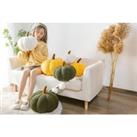 Pumpkin Plush Pillow In 7 Colours And 3 Sizes - White