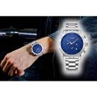 Multifunctional Waterproof Stainless Steel Watch In 3 Colours - Blue