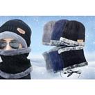 Usb Electric Heated Scarf And Hat Set In 3 Colours - Black