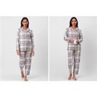 Cotton Supersoft Chequered Pyjama Set For Women In 4 Sizes - Black
