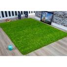 Colourful Shaggy Living Room Rug - 5 Sizes & 15 Colours - Purple