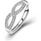 925 Sterling Silver Love Infinity Ring -