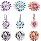 3 Set Daisy Flower Charms Collection - Pink
