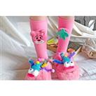 Cute Losto 3D Strawberry Socks For Kids In 4 Colours - White