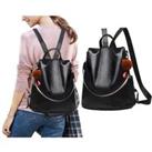 Women Pu Leather Anti-Theft Backpack - Black