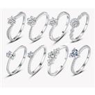 925 Silver Solitaire Rings