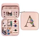 Initial Letter Travel Jewelry Box - Silver