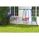 Children'S Outdoor Three-In-One Playtime Swing Set