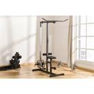 Exercise Pulley Machine Power Tower With Adjustable Cable Positions
