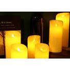 Set Of 3 Led 3D Wick Candles In 2 Sizes