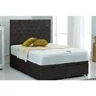 Ottoman Bed With Mattress In 5 Sizes And Colours - Black