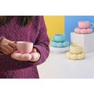 Cloud Coffee Mug Set With Saucer And Spoon In 5 Colours - Blue