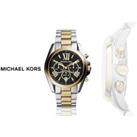 Michael Kors Ladies Bradshaw Chronograph Watch - Silver