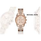 Ladies Michael Kors Ritz Chronograph Watch - Silver