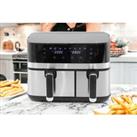 8.2L Double Air Fryer Oven - Digital Display & 8 Functions