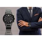Emporio Armani Men'S Renato Chronograph Watch Ar2453 - Silver