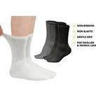 Non-Binding Diabetic Socks - 4 Pack Options, 3 Colours - Grey