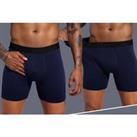 Men'S Breathable Underwear In 3 Sets And Multiple Colours - Black