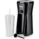 700W Ice Coffee Machine With Cup, Straw & Scoop In Black