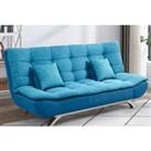 Lotus Fabric Click-Clack Sofa Bed In 3 Colours - Grey