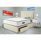Canterbury Bed Set, Orthopaedic Mattress With Storage - Cream