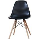 Eames Style Eiffel Dining Chair - 3 Set & 3 Colour Options - Black