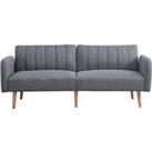 Grey 2-Seater 'Click Clack' Sofa Bed And Split Back