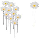 20 Pc Daisy Flower Stakes For Outdoor Garden Decoration