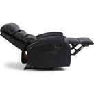 Zaragoza Premium Leather Recliner Chair - 3 Colours - Black