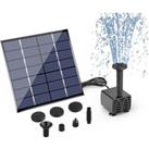 Solar Water Fountain Pump Kit With 4 Nozzles