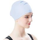 Elastic Silicone Swimming Cap - Blue