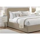 Latte Boucle Bed Frame - 5 Sizes, Optional Ottoman