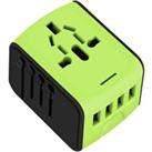 International Travel Adapter With Four Usb Ports - Three Colours! - Black