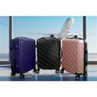 3-Piece Hard Shell Suitcase Set - 2 Designs & 3 Colours - Black