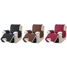 Single Waterproof Recliner Chair Cover With Pocket In 8 Colours - Grey